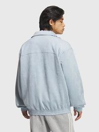 Adidas Ba Sing Se Jacket – Chinese New Year Jacket 2025/26 Jacket unisex detail view 10 | Dash Racegear — Adidas Chinese New Year 25/26 Ba Sing Se suede jacket featuring refined leather texture and unisex fit for trend-conscious wearers