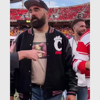 Jason Kelce Cincinnati vs Nebraska Game Jacket Jacket unisex detail view 5 | Dash Racegear — Jason Kelce College Football Cincinnati Nebraska Jacket