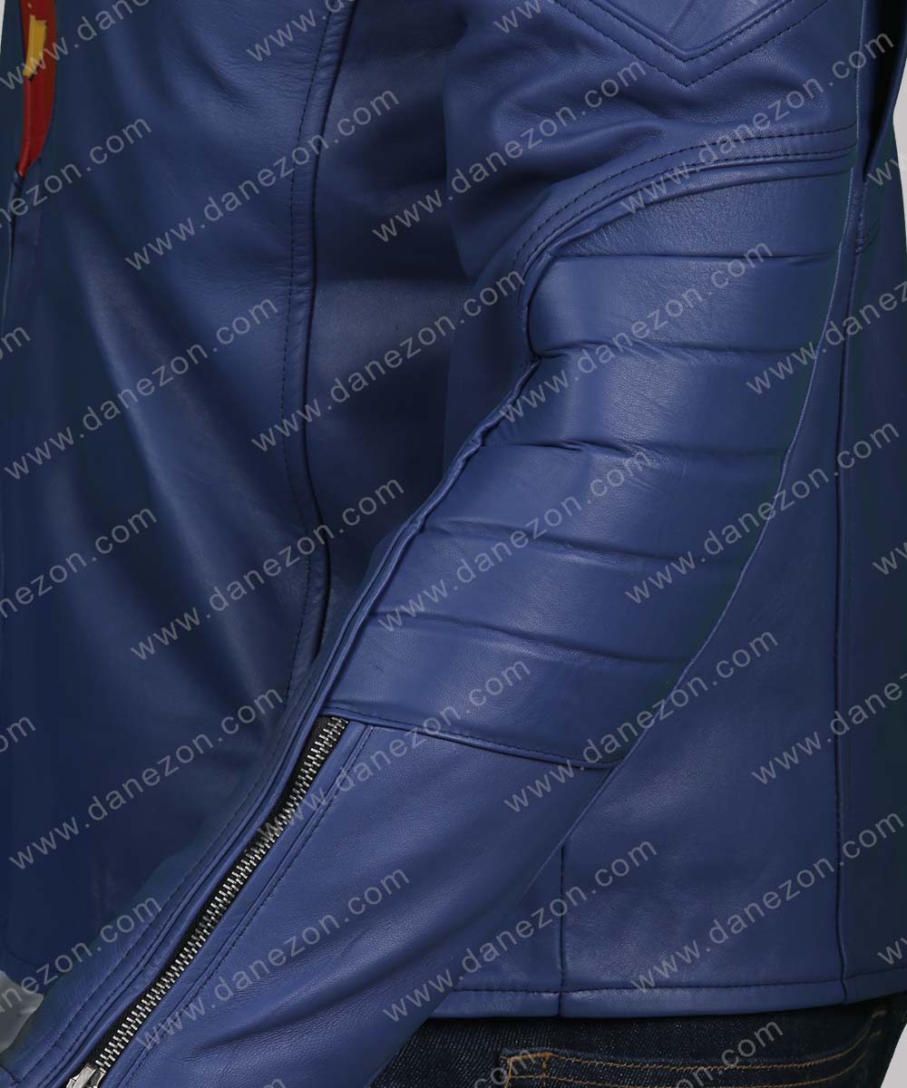 Superman Man of Steel Jacket Jacket unisex detail view 3 | Dash Racegear — Superman Leather Jacket