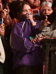 2026 Coachella Billie Eilish Jacket Jacket unisex detail view 3 | Dash Racegear — Billie Eilish purple jacket 2026 Coachella edition, stylish outerwear for standout festival streetwear.