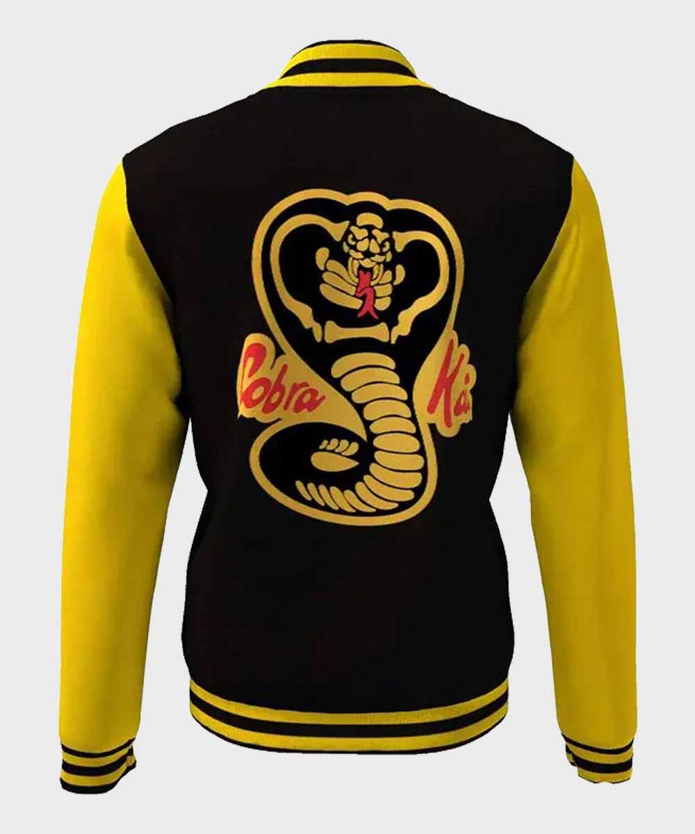 Cobra Kai Letterman Jacket Jacket unisex detail view 2 | Dash Racegear — Cobra Kai Karate Kid Baseball Jacket