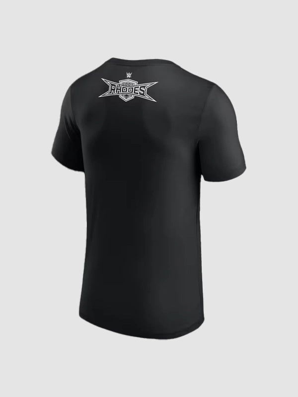 Cody Rhodes Crest T-Shirt Shirt unisex detail view 3 | Dash Racegear — Black and white Cody Rhodes graphic tee delivers a relaxed fit with a strong emblem detail and easy streetwear appeal.