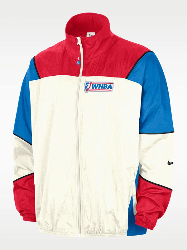 WNBA Legends Nike Basketball Jacket Jacket unisex front product view | Dash Racegear — WNBA x Nike Legends full-zip lightweight track jacket, sleek sporty fit for everyday basketball style.