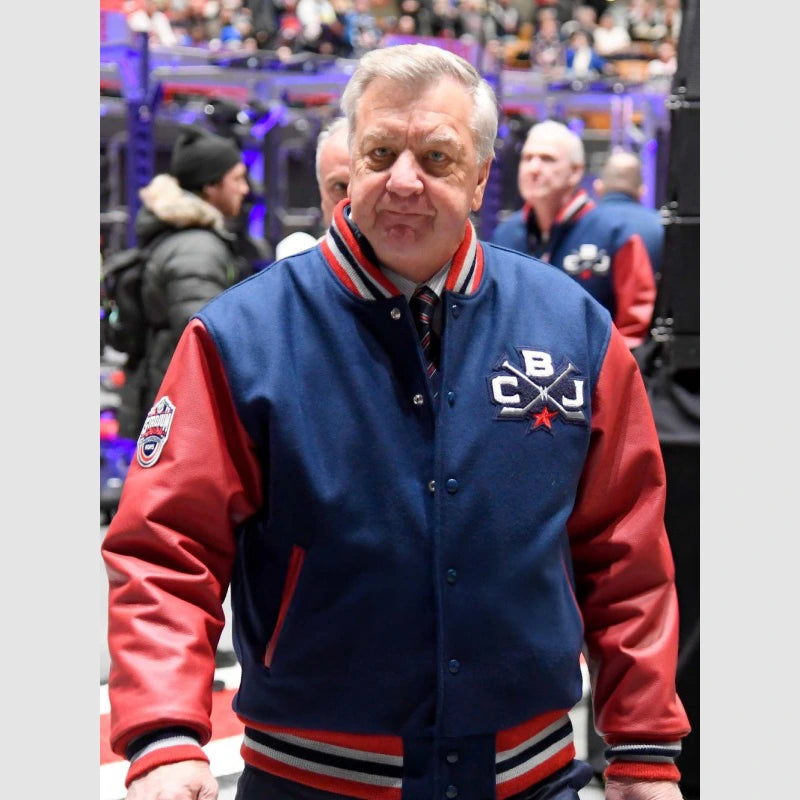 Columbus Blue Jackets 2025 Stadium Series Coaches Jacket Jacket unisex front product view | Dash Racegear — Columbus Blue Jackets 2025 Team Jacket – Stadium Series Exclusive