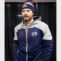 Columbus Blue Jackets 2025 Neck Hoodie Jacket unisex detail view 3 | Dash Racegear — Blue Jackets 2025 Hoodie – Soft & Warm Neck Cover