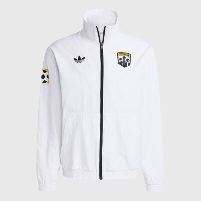Columbus Crew 2025 Archive Anthem Jacket Jacket unisex front product view | Dash Racegear — A statement of pride: 2025 Columbus Crew archive-inspired anthem jacket