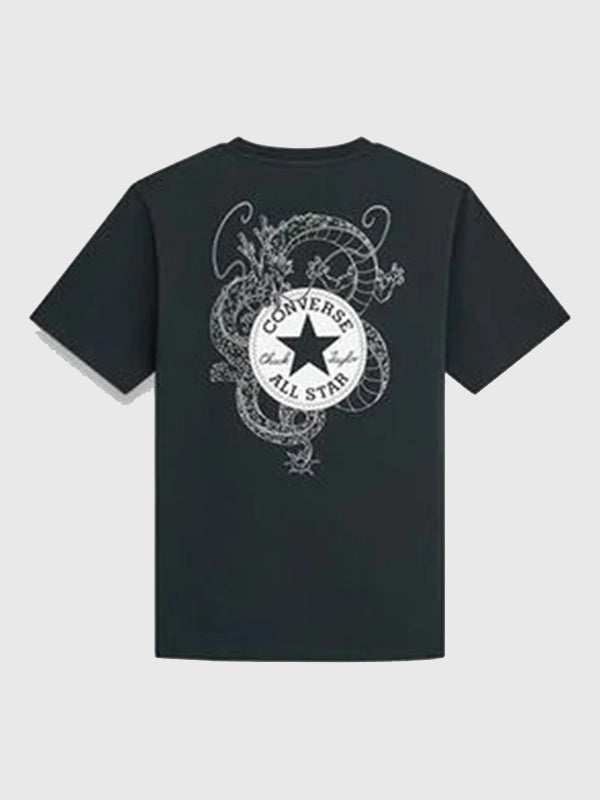 Converse Dragon Ball Z T-Shirt Shirt unisex detail view 2 | Dash Racegear — Black Converse x Dragon Ball Z Shenron 2026 T-shirt crafted for breathable comfort and versatile casual fashion.