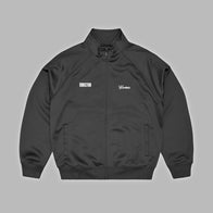 Corteiz x Gabriel Moses Track Jacket Jacket unisex detail view 3 | Dash Racegear — Unisex black zip track jacket by Corteiz x Gabriel Moses 2026 Regina edition, lightweight sporty daily outerwear.