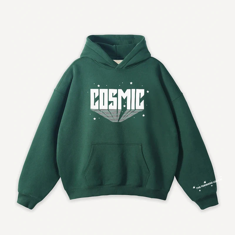 Dash Racegear Graphic Vibes Cosmic Hoodie Hoodie unisex front product view | Dash Racegear — Cosmic Universe Hoodie – Stylish & Comfortable Fit