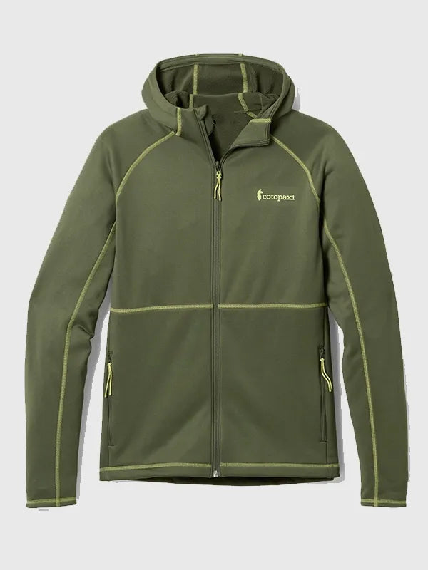 Cotopaxi Tempa Fleece Hooded Jacket Jacket unisex front product view | Dash Racegear — 2026 Cotopaxi Tempa fleece hoodie jacket, ideal for hiking, travel, and everyday comfort.