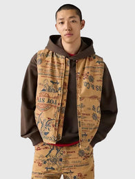 Levi’s x Toy Story Alien Vest Vest unisex detail view 3 | Dash Racegear — Retro-style Toy Story Alien vest from Levi’s collab collection