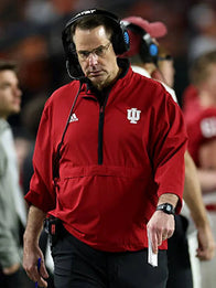 Curt Cignetti 2025 Playoffs Hoosiers Short Sleeve Jacket Jacket unisex detail view 3 | Dash Racegear — Coach Curt Cignetti’s Indiana Hoosiers Adidas Short Sleeve Jacket in red, breathable and functional for coaches.