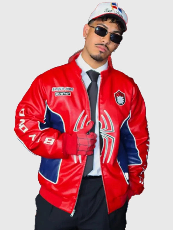Cristian Andres Spider-Man Jacket Jacket unisex detail view 6 | Dash Racegear — Cristian Andres leather jacket combining premium comfort with contemporary comic-inspired fashion and everyday versatility.