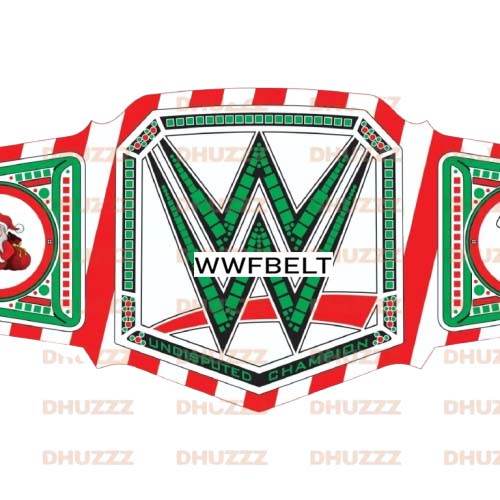 Custom WWE Happy Christmas Champion Inspired Title Belt - 2 | Dash Racegear