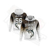 Custom Stitched White & Black-Old Gold 3D Rainbow Trout Fishing Hoodie - Dash Racegear Store