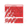 Custom Stitched Red & White 3D Pattern Sports Hoodie