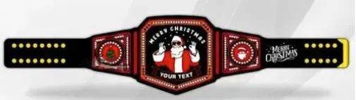 Customized Christmas Championship Inspired Title Belt - 3 | Dash Racegear