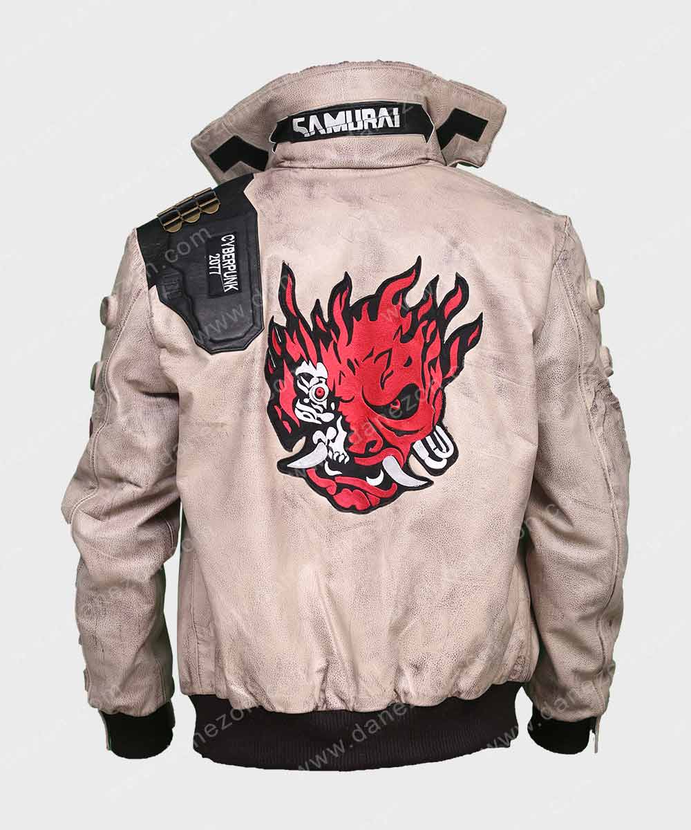 Cyberpunk 2077 Jacket for Sale Jacket unisex detail view 9 | Dash Racegear — Cyberpunk 2077 Bomber Camel Jacket