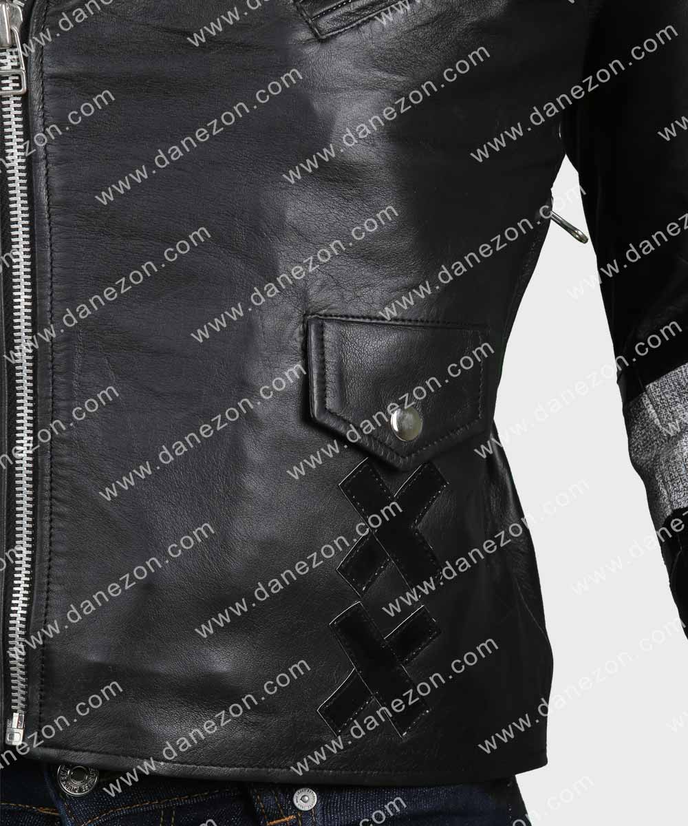 Julian Casablancas Shark Jacket Jacket unisex detail view 6 | Dash Racegear — Julian Casablancas Shark Leather Jacket