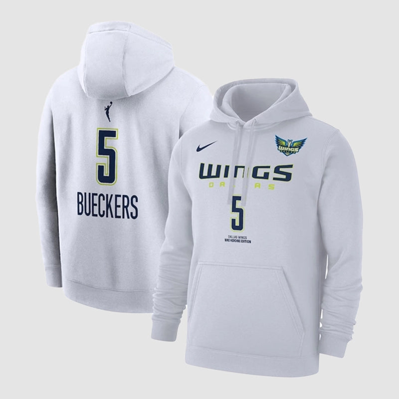 Dallas Wings Paige Bueckers Nike Hoodie 2025 Hoodie unisex front product view | Dash Racegear — 2025 Nike hoodie – Dallas Wings and Paige Bueckers collaboration