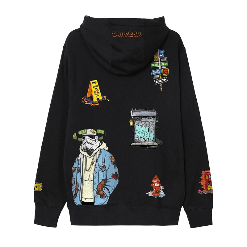 Dash Racegear Graphic Vibes Dope Stuff Hoodie Hoodie unisex detail view 2 | Dash Racegear — Graphic Vibes Dope Stuff Hoodie – Urban Fashion Style