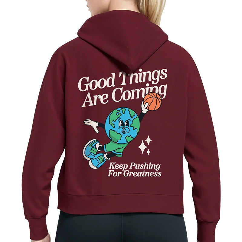Dash Racegear Graphic Vibes Good Things Are Coming Hoodie Hoodie unisex detail view 3 | Dash Racegear — Dash Racegear Graphic Hoodie – Trendy and Uplifting Look