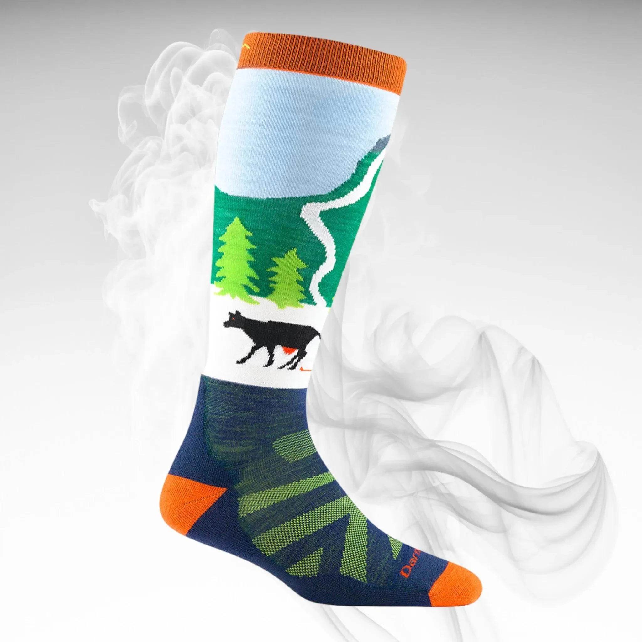 Darn Tough JR Pow Cow Midweight Ski Socks - Dash Racegear Store