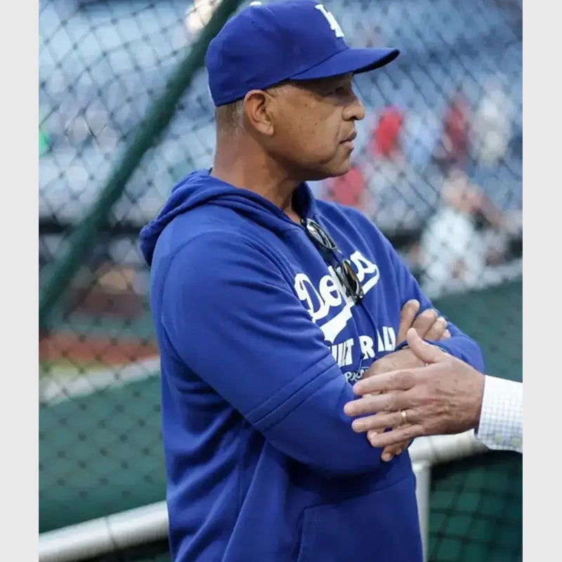 Dave Robert Los Angeles Dodgers Built For Fall Hoodie Hoodie unisex detail view 2 | Dash Racegear — Dave Roberts Los Angeles Dodgers fan hoodie perfect for chilly days