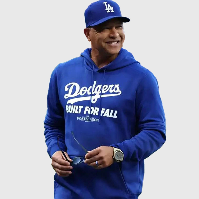 Dave Robert Los Angeles Dodgers Built For Fall Hoodie Hoodie unisex detail view 3 | Dash Racegear — Dave Roberts inspired Built For Fall hoodie for true Dodgers fans