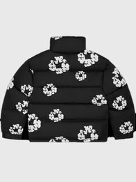 Denim Tears Black Puffer Jacket Puffer Jacket unisex detail view 2 | Dash Racegear — Black Puffer Jacket by Denim Tears 2025 – Sleek Winter Look