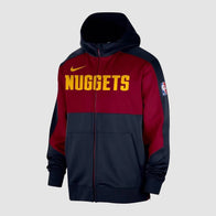 Denver Nuggets Nike Showtime Hoodie Hoodie unisex detail view 4 | Dash Racegear — Rep the Nuggets in comfort with the Nike Showtime hoodie.