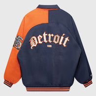 Sana x Skubal Detroit Bullpen Bomber Jacket Bomber Jacket unisex detail view 5 | Dash Racegear — Exclusive Detroit bullpen bomber jacket from Skubal x Sana collab