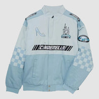 Disney Cinderella Icons Racing Jacket Jacket unisex front product view | Dash Racegear — Cinderella Disney Icons Street Jacket – Racing Aesthetic for Fans