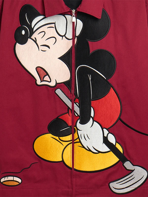 Carnival Golf x Disney Mickey Jacket Jacket unisex detail view 3 | Dash Racegear — Unisex Disney Mickey Carnival Golf zip-up jacket crafted for lightweight comfort and versatile everyday wear.