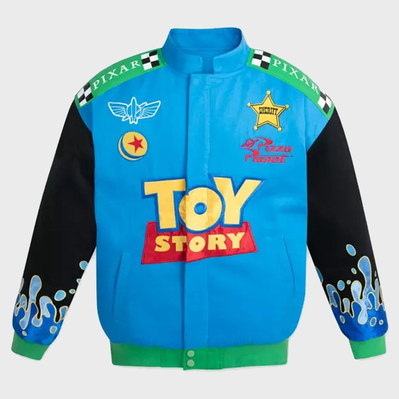Disney Pixar Toy Story Racing Jacket Jacket unisex front product view | Dash Racegear — Toy Story Racing Jacket – Disney Pixar Fan Favorite