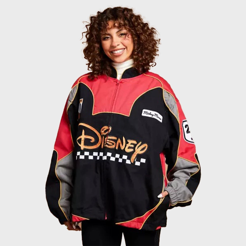 Disneyland Mickey Mouse Racing Jacket Jacket unisex detail view 3 | Dash Racegear — Disneyland-Themed Mickey Mouse Racing Jacket – Bold & Colorful