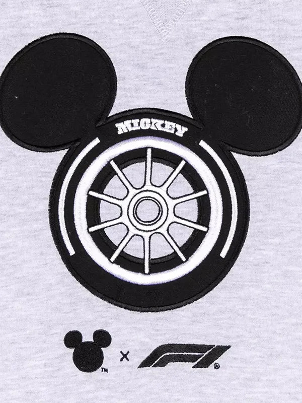 Disney x Formula 1 Pullover Sweatshirt Sweatshirt unisex detail view 4 | Dash Racegear — Disney x Formula 1 Grey Sweatshirt