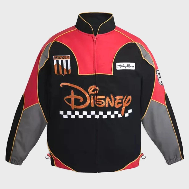 Disneyland Mickey Mouse Racing Jacket Jacket unisex front product view | Dash Racegear — Disneyland Mickey Mouse Jacket – Racing-Inspired Streetwear