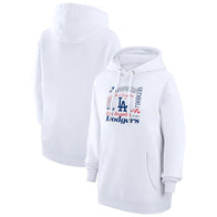 Dodgers G-III 4Her by Carl Banks Collage Team Hoodie Hoodie unisex front product view | Dash Racegear — Dodgers Collage Hoodie by G-III 4Her – Women’s Fan Favorite
