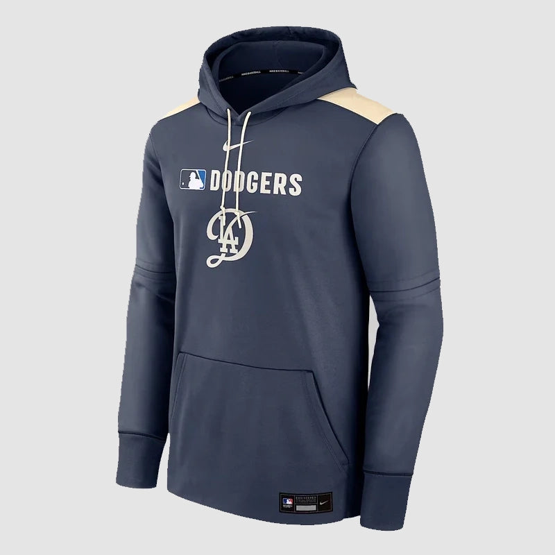 Los Angeles Dodgers City Connect Hoodie Hoodie unisex front product view | Dash Racegear — Los Angeles baseball hoodie from City Connect drop