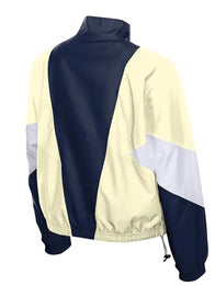Dodgers New Era Leisure City Connect Windbreaker Jacket Jacket unisex detail view 4 | Dash Racegear — Women’s Dodgers navy/cream windbreaker jacket with full zip, perfect for casual outings.