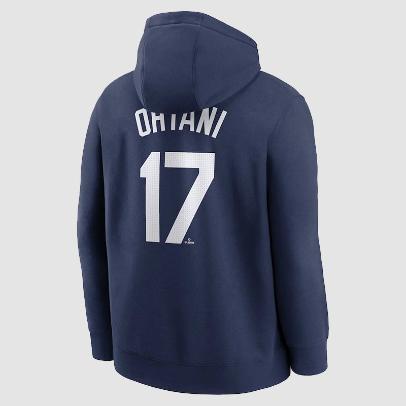 Dodgers Shohei Ohtani Nike Player Name & Number Hoodie Hoodie unisex detail view 3 | Dash Racegear — Los Angeles Dodgers Hoodie – Shohei Ohtani Nike Gear