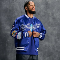 OVO x New Era x MLB Dodgers Varsity Jacket Varsity Jacket unisex detail view 2 | Dash Racegear — Dodgers Spirit, OVO Style – MLB Varsity by New Era