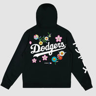 Takashi Murakami x Dodgers Hoodie Hoodie unisex detail view 2 | Dash Racegear — Murakami Dodgers Hoodie – Floral Art Meets Baseball Fashion