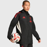 LFC Adidas 25/26 Domestic All Weather Jacket Jacket unisex detail view 3 | Dash Racegear — 2025/26 domestic fleece outerwear offering warmth and breathability for LFC