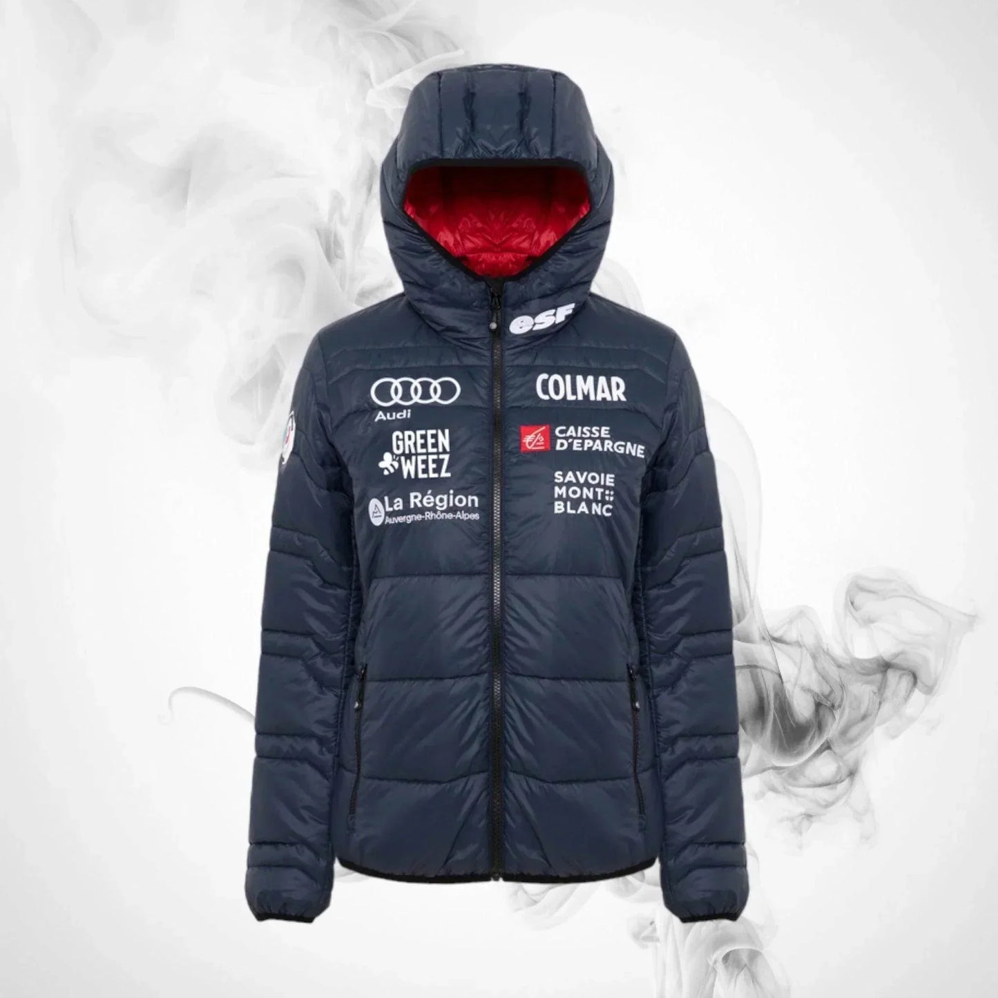 Ski Down jacket COLMAR French National Team Quilted Jacket Aspen Midnight Woman - 2022/23 | Dash Racegear
