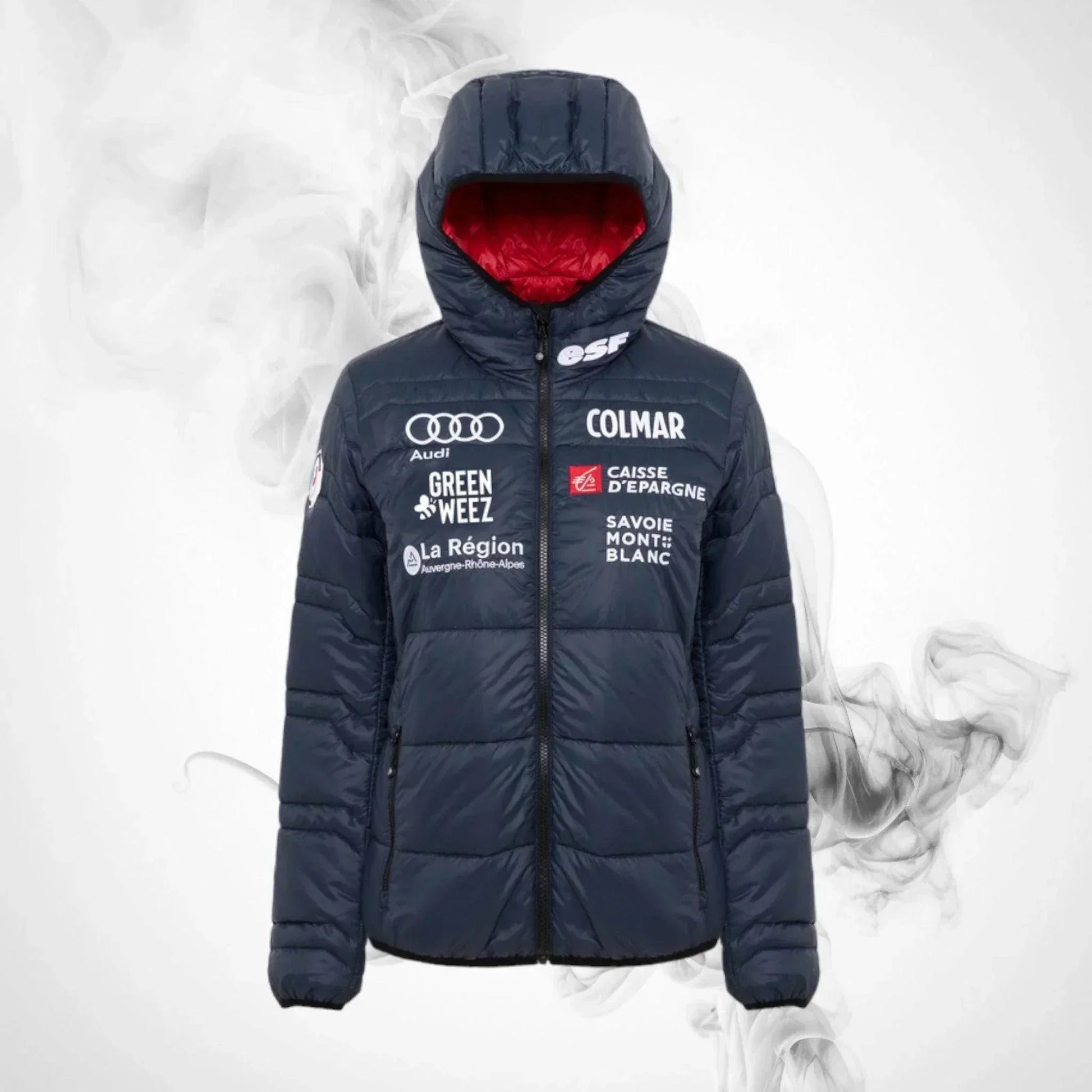 Ski Down jacket COLMAR French National Team Quilted Jacket Aspen Midnight Woman - 2022/23 | Dash Racegear