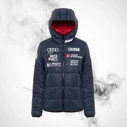 Ski Down jacket COLMAR French National Team Quilted Jacket Aspen Midnight Woman - 2022/23 | Dash Racegear