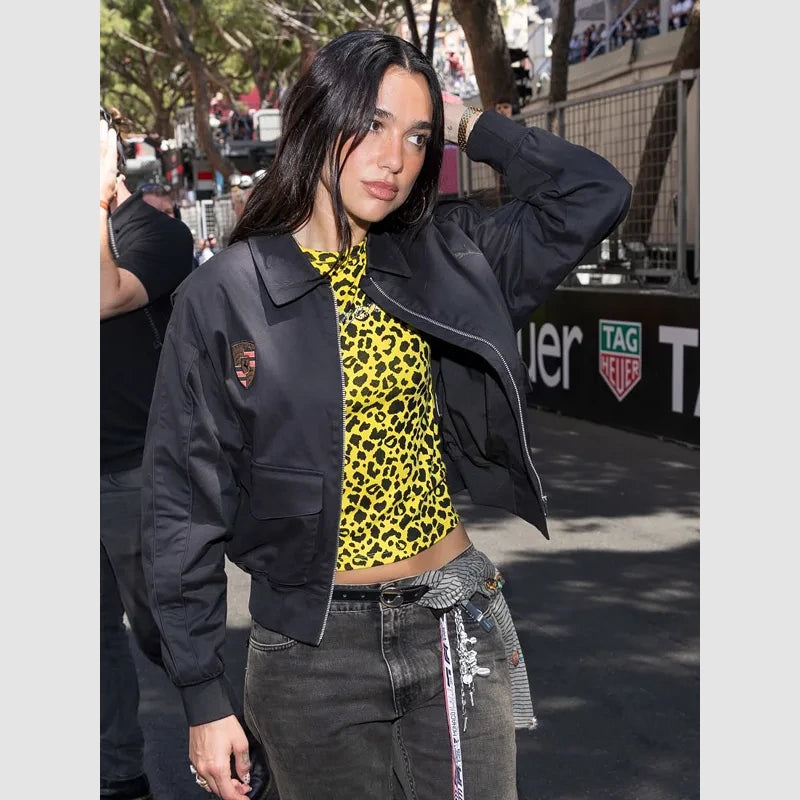 F1 Grand Prix Monaco Dua Lipa Porsche Jacket Jacket unisex detail view 3 | Dash Racegear — Porsche Racing Jacket – F1 Monaco Grand Prix by Dua Lipa