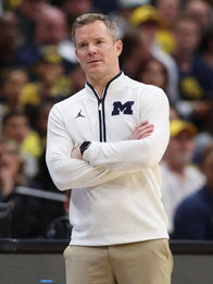Dusty May Michigan Wolverines Half-Zip Sweatshirt Sweatshirt unisex detail view 2 | Dash Racegear — Jordan Brand Michigan Wolverines Victory Half-Zip Sweatshirt in crisp white, a recreation of Dusty May’s game-day apparel.